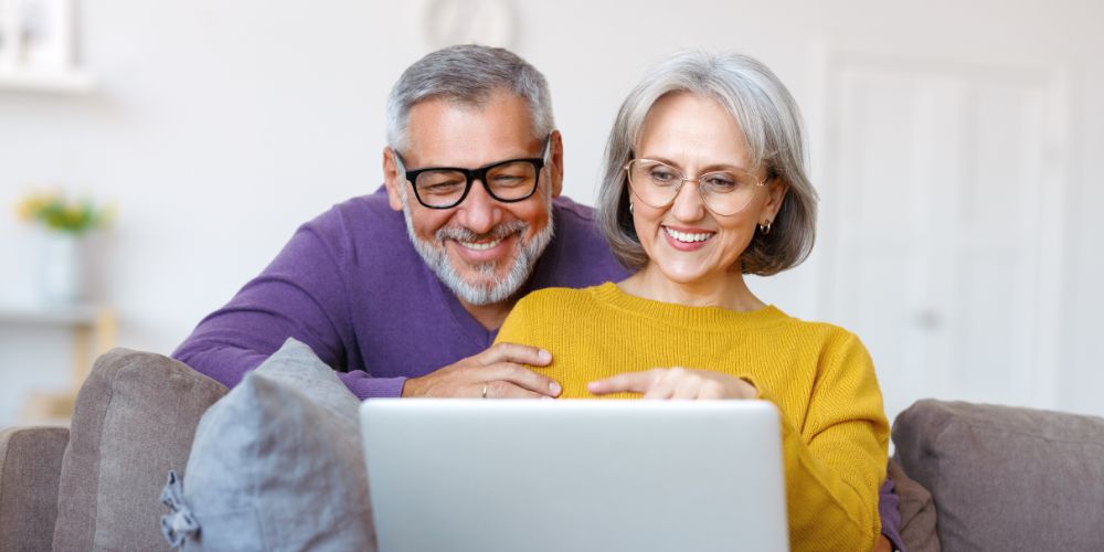 adults on a computer